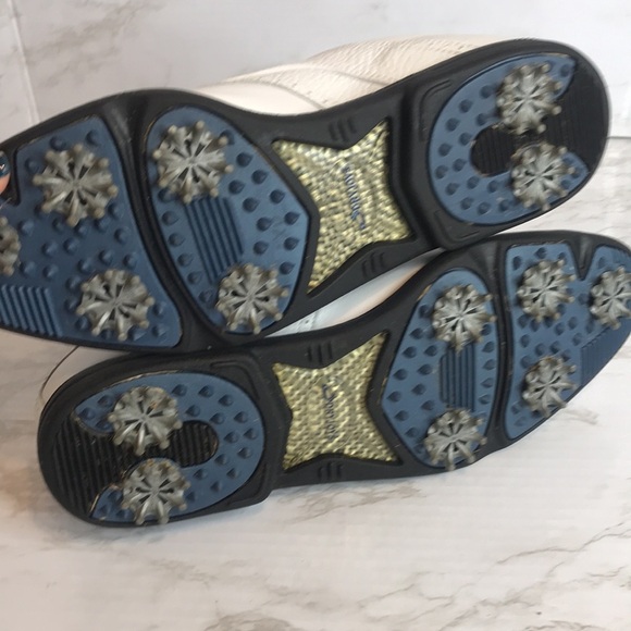 Footjoy white my joys outdoor golf shoes size 10 M - Picture 8 of 9